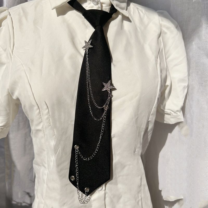 Catena per donna INS elastica senza nodi semplice moda JK stile college personalità cool stella alla moda_voghion.com