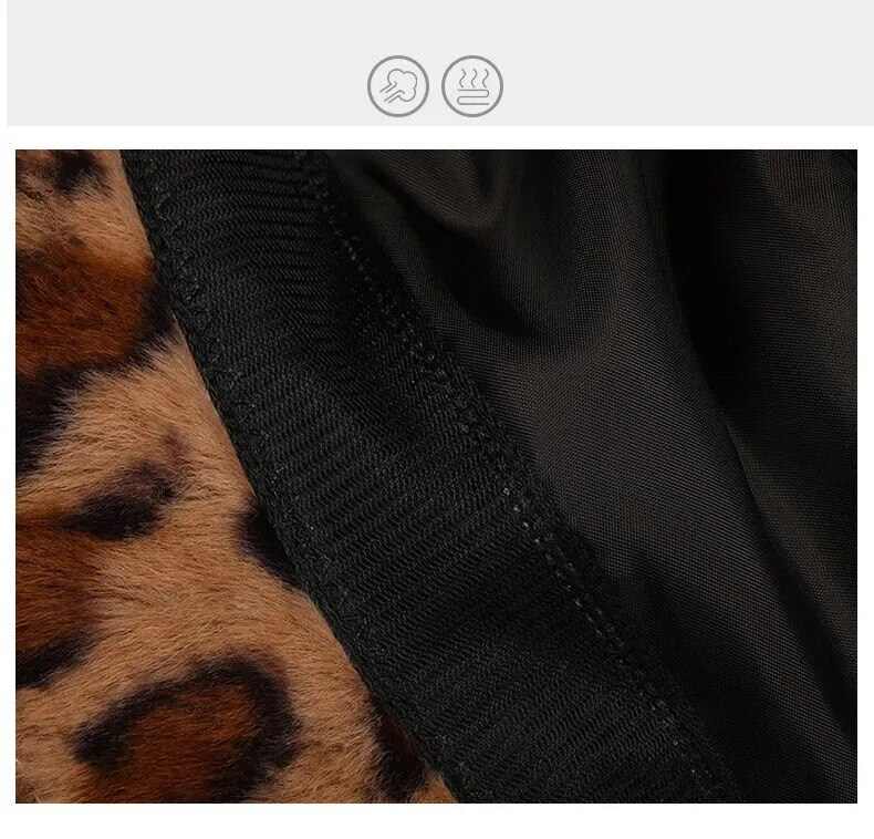 Vinter Vis ansigt Little Leopard Print Fisherman Woman Alsidig Warm Pot Ins Plys Bucket Hat_voghion.com