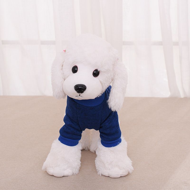 Cross-border pet sweater autumn and winter fleece printed sweater cat clothing dog clothes pet sweater wholesale_voghion.com