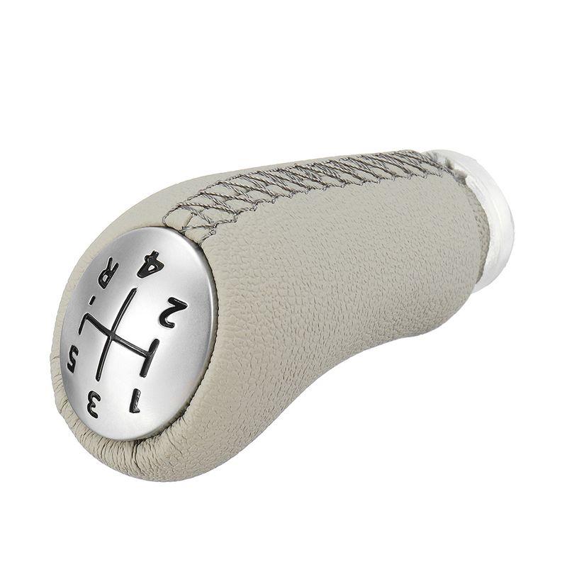 Beige verchromt matt MT Schaltknauf für Renault Megane Scenic II 2 Clio III 3 Schalthebel Stick Kopf Kugelschreiber Arm_voghion.com