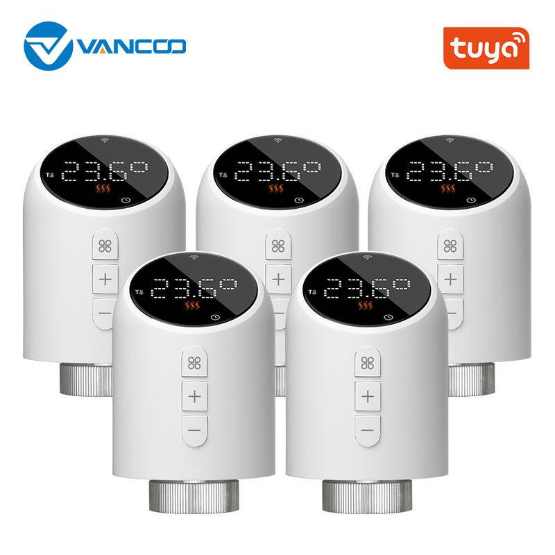 Thermostat de chauffage programmable Smart TRV Thermostat Vae Tuya WIFI Zigbee Radiateur avec Google Home Alexa_voghion.com
