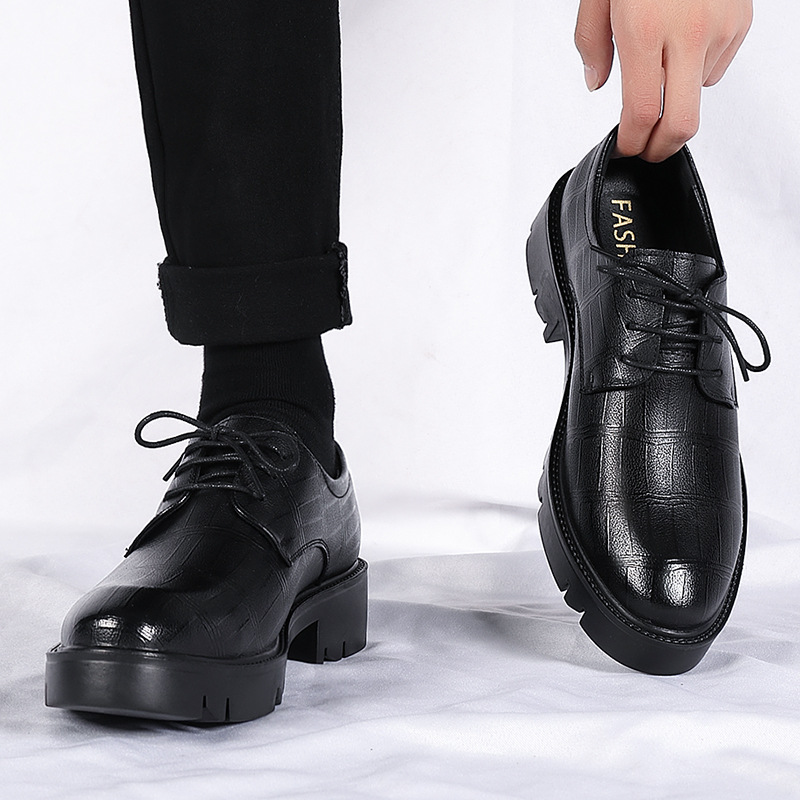 Chaussures habillées rehaussantes de haute qualité pour hommes, chaussures formelles pour hommes, chaussures d'affaires pour hommes, chaussures de costume plus grandes_voghion.com
