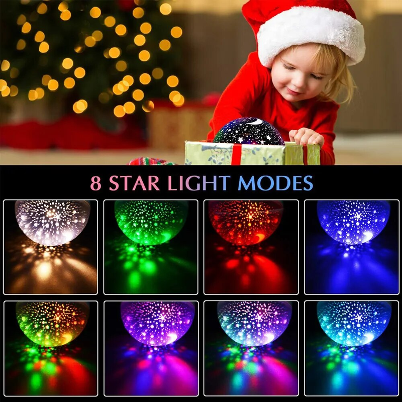 Sternenprojektor, Nachtlicht, rotierender Himmel, Mond, Galaxie, Lampen, Zuhause, Schlafzimmer, Dekoration, Sternenlicht, Weihnachtsbeleuchtung für_voghion.com
