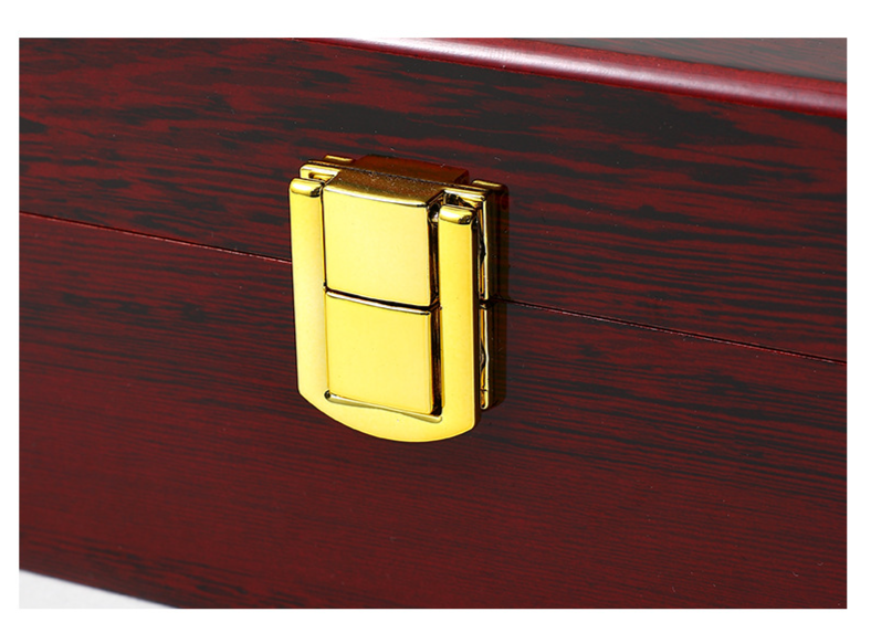 Uhrenaufbewahrungsbox Lackierte Uhrenbox Schmuckschatulle aus Perlenvlies Geschenkbox Staubdichte Aufbewahrungsbox für Herren- und Damenschmuck_voghion.com