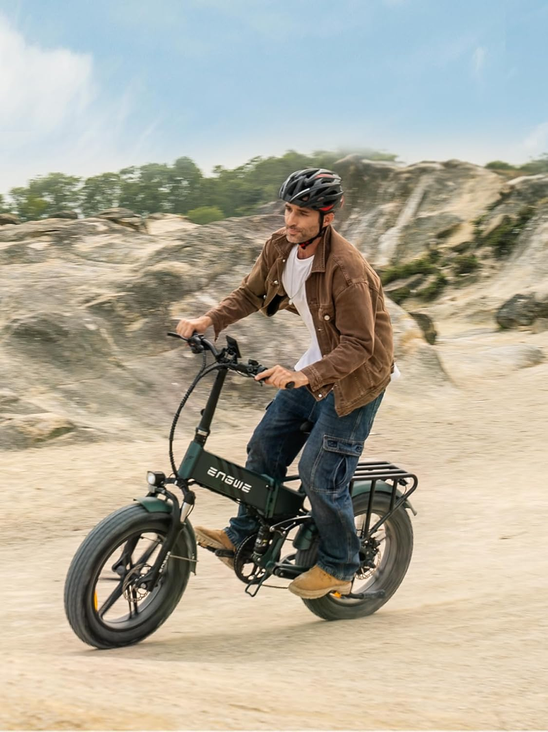 Bicicletă electrică pliabilă ENGWE ENGINE PRO 2.0 750 W cu anvelopă grasă de 20 x 4,0 inci, baterie detașabilă 16 Ah, suspensie completă, 8 trepte_voghion.com