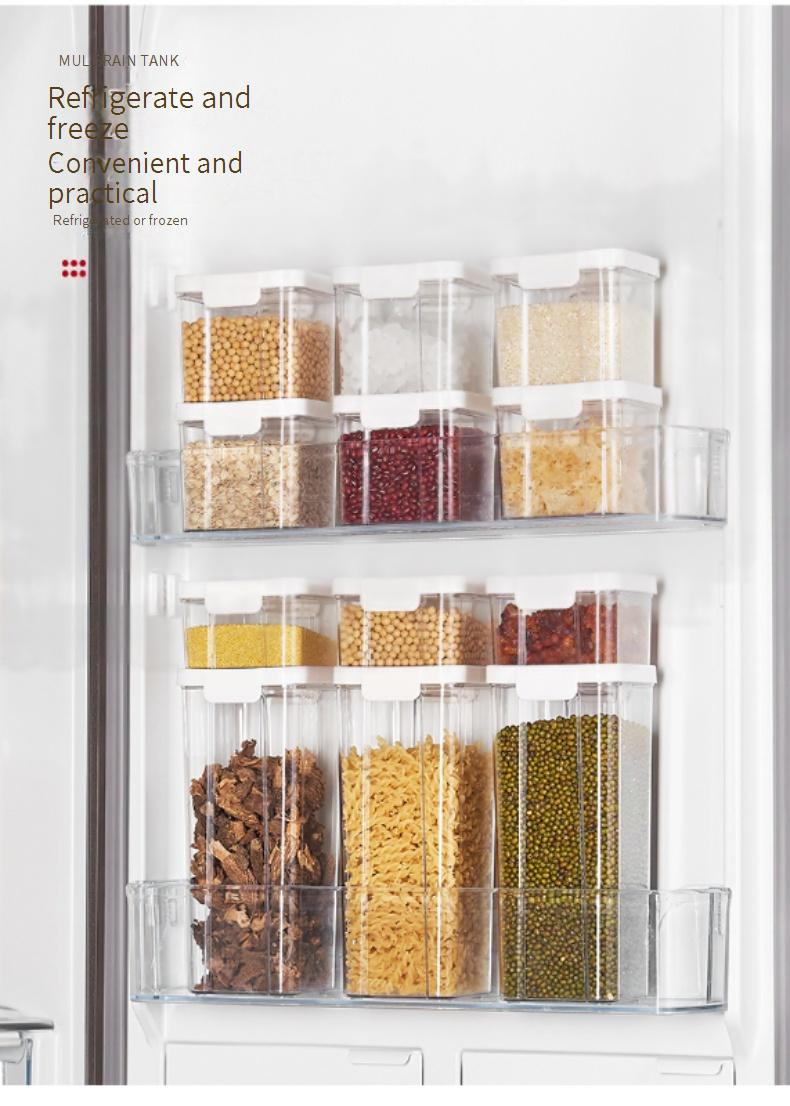 Sealed Jar Food Grade Coffee Bean Noodle Storage Jar Grain Storage Box Spice Storage Transparent Sealed Box_voghion.com