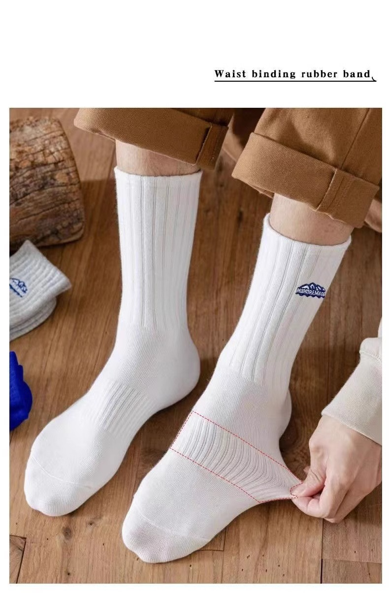 Socks Match Men And Women's Same Style Mid Tube Socks Ins Thick Line Net Red Trend Couple Autumn And Winter Style Socks_voghion.com