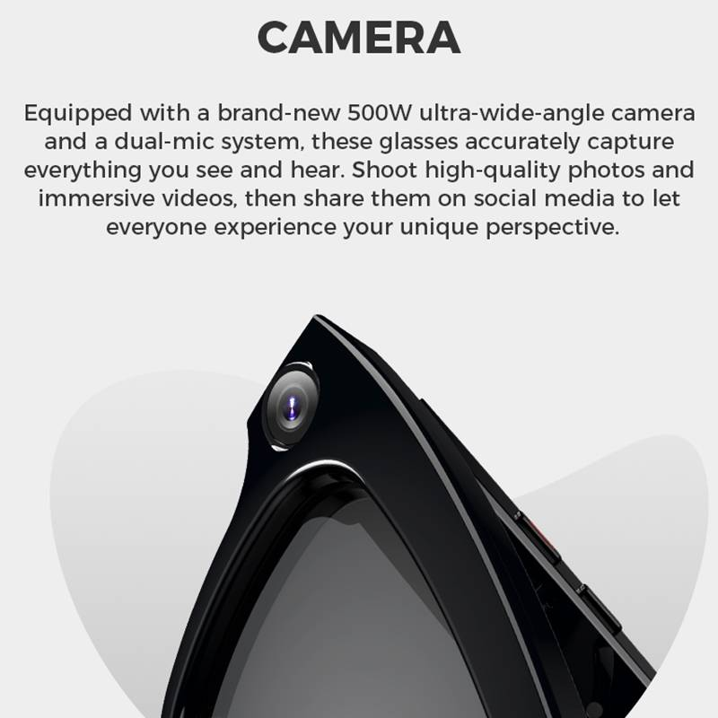 1 New AI Smart Glasses With Real-time Translation: 1080P+163Lang AI Trans+4K Recording+wireless Calling | Suitable For Outdoor And Sports Cameras_voghion.com