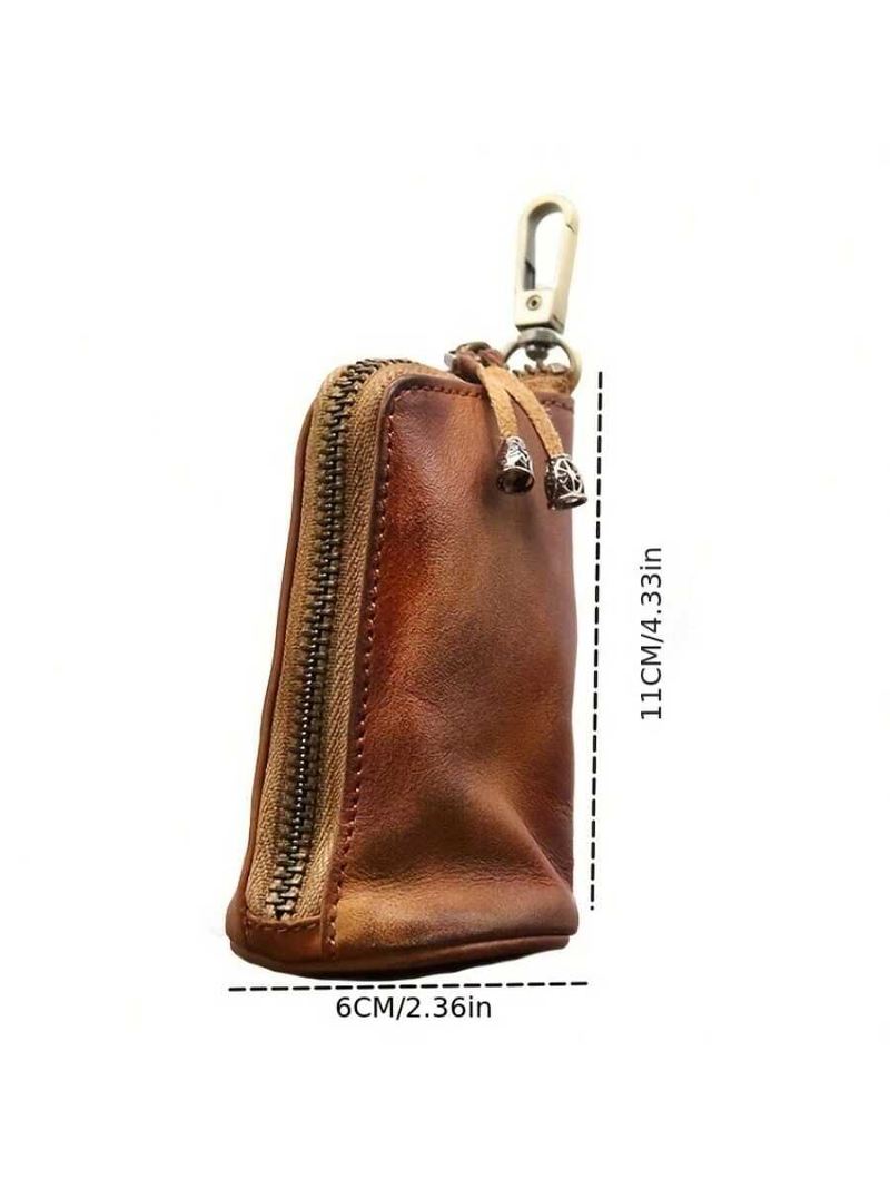 Viking Waist Bag, Leather Vintage Small Key Bag, Card Pocket, Wallet, Small Storage Bag_voghion.com