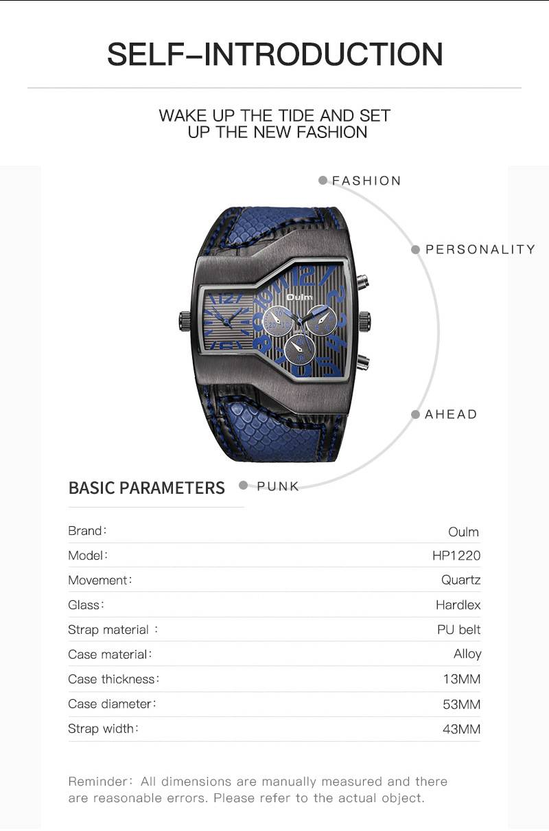 Stilvolle GMT-Uhr für Herren mit zwei Zeitzonen und Lederarmband – japanisches Miyota-Quarzwerk, Mineralglas, tonnenförmiges Gehäuse_voghion.com