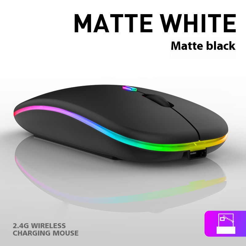 Rechargeable Silent Wireless Mouse – Bluetooth & 2.4G Dual-Mode, 1600DPI, Ergonomic Design For Laptop/PC_voghion.com