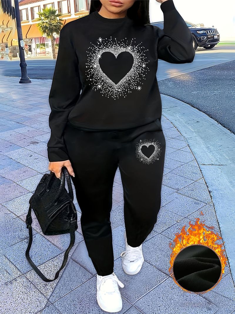 Solid Color Hoodie Set With Threaded Bottom For Men's And Women's Casual Sportswear, Sweatpants And Sweatpants Set_voghion.com