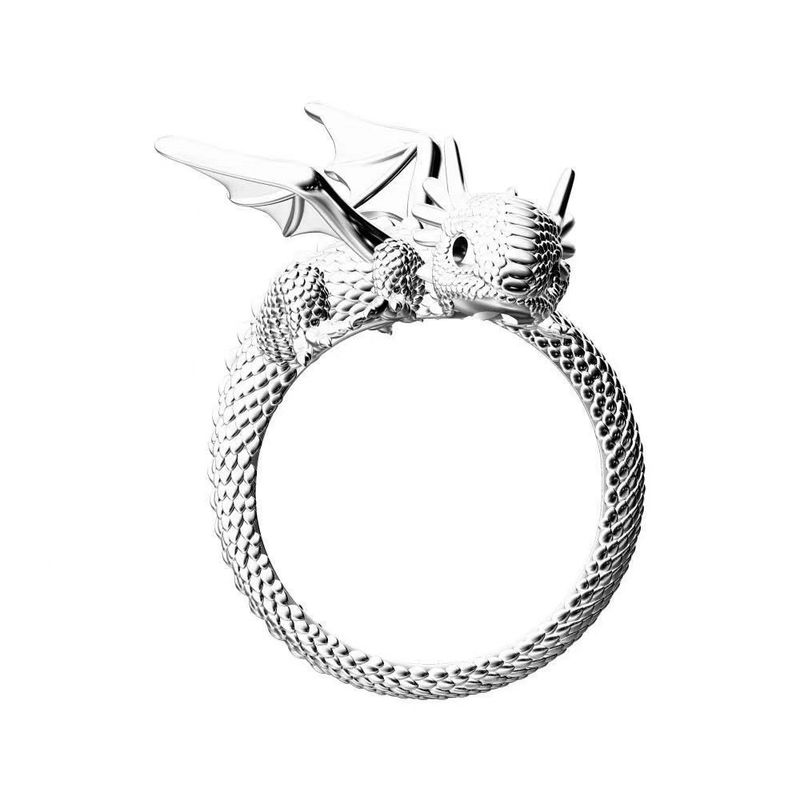 Dragon Animal Cute For Women Fashion Personality High-end Niche Design Minimalist Style Index Finger Ring_voghion.com