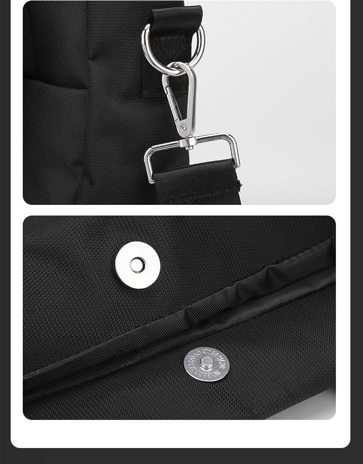 Men's Handbags Light And Large-capacity Computer Bag Men's Business Sense Canvas Hand-held Messenger Bag Leisure Shoulder Bag_voghion.com