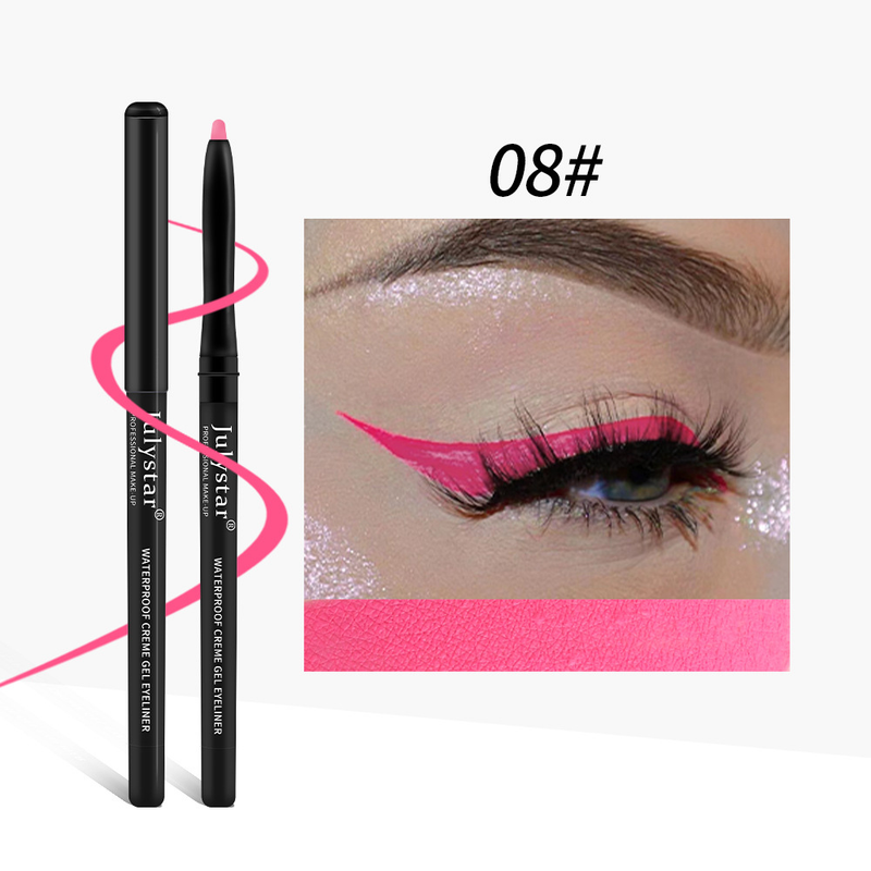 Julystar color gel waterproof and oil proof pen durable eyeliner_voghion.com