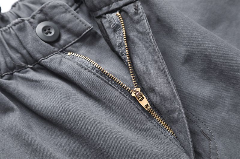 Men's Clothing Plus Size Elastic Waist Multi Pocket Overalls Casual Plus Fat Large Size Wide Leg Hip Hop Loose Cotton Spring And Autumn Long Pants_voghion.com