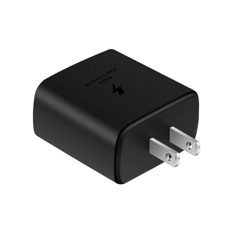 Chargeur rapide UE 45 W avec PD 3.0, adaptateur de charge rapide USB-C pour appareils Samsung et PD (noir, seul ou avec câble)_voghion.com