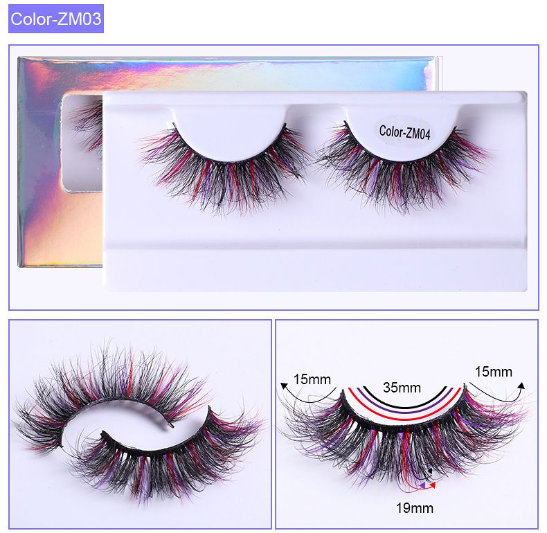Cross-border eyelashes Europe and the United States and Russia roll-like mink color false eyelashes natural curling false eyelashes whole wholesale_voghion.com
