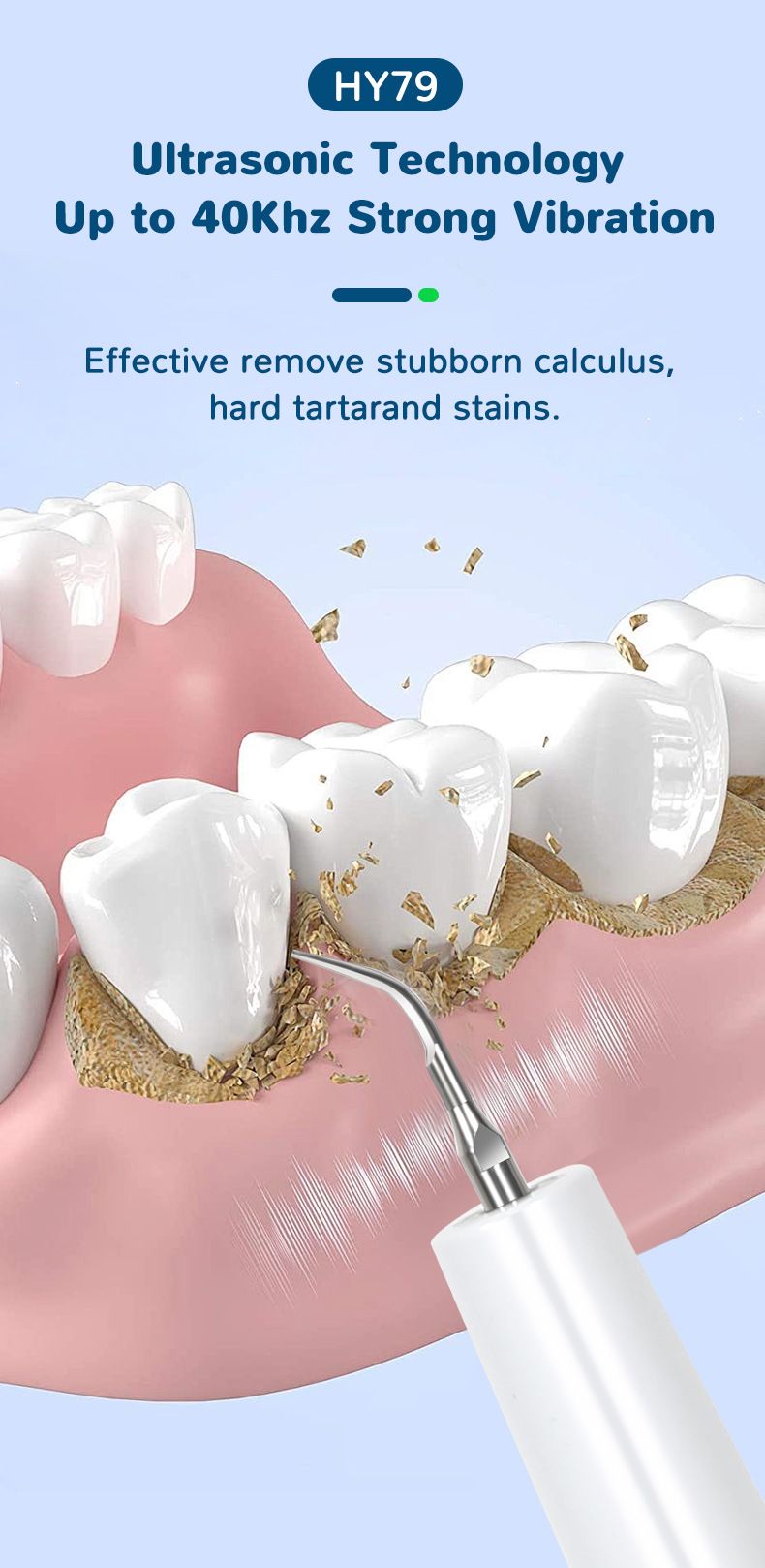 Electric Floss Cleaner, Ultrasonic Plaque Calculus Removal, And Cleaning Device, Home Beauty Dental Appliance_voghion.com