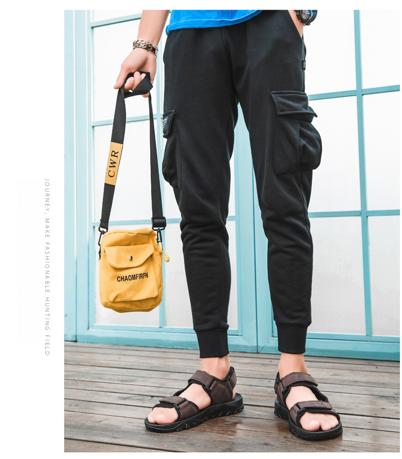 Sandali da uomo taglie forti Scarpe da spiaggia casual estive per esterni Sandali casual in velcro per pendolari_voghion.com