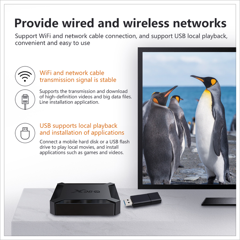 X96Q TV Box Android 10 2GB 16GB Allwinner H313 Quad Core 4K 60fps Smart TVBOX Wifi Google Player Youtube X96 1GB 8GBSet Top Box_voghion.com