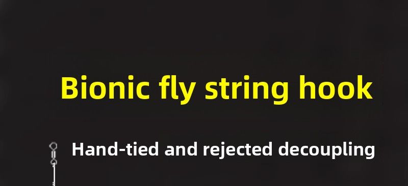 Lue Fly Sting Hook Anti-Tangle Thee-Hook Five-Hook Line Set Bait Inveted Fishing Mico Universal Topmouth_voghion.com