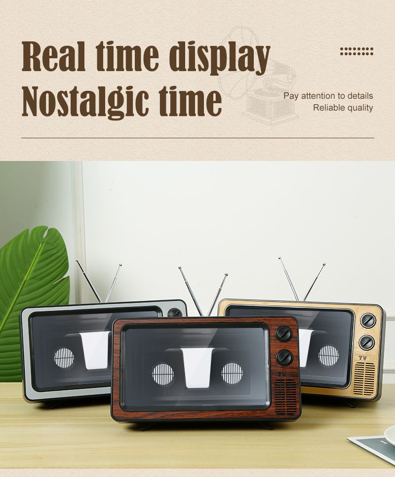 Amplificator pliabil 3D HD, în stil TV de școală veche, 2025, pentru toate smartphone-urile_voghion.com