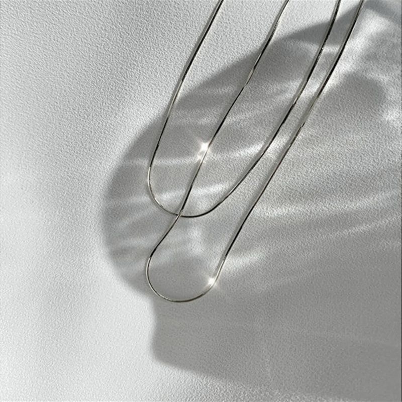 Készleten lévő női nyaklánc, choker nyakláncok, vékony lánc a nyakon, minimalista medálékszerek 2024, choker nyakörv lánynak_voghion.com