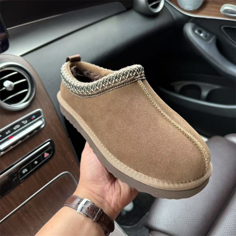 Pantofole Tazz da uomo e da donna, pantofole in pelliccia Tasman, classiche, ultra mini, con plateau, in pelle scamosciata e montone, scarpe invernali calde, stivaletti da donna_voghion.com
