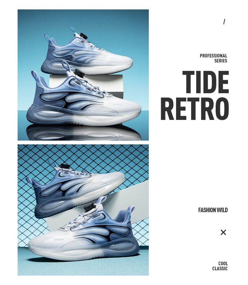 Herren Sommer rotierenden Knopf Mesh weiß Casual Sport Herren atmungsaktiv Frühjahr neue weiche Sohlen Laufschuhe_voghion.com