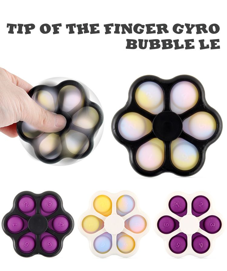 Stress Relief Toys Stem Supply Fingertip Gyroscope Bubble Music Decompression Gyroscope Rat Extermination Pioneer Press Handboard Finger Gyroscope_voghion.com