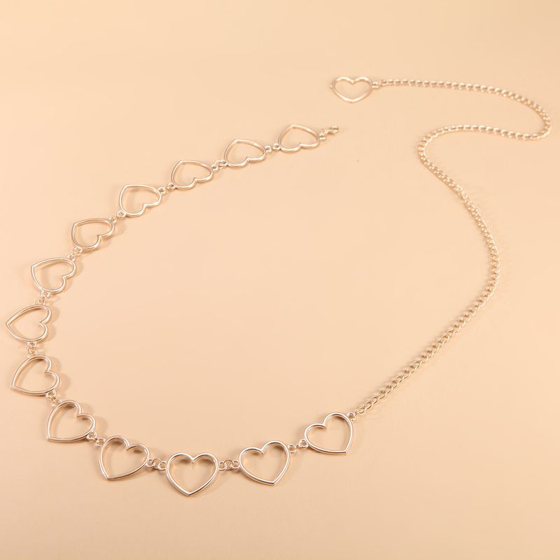 Accessories Simple Versatile Hollow Large Peach Heart Minimalist Hip Hop Pants Waist Chain_voghion.com