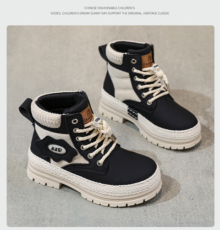 Stivali di paglia da genitore-figlio, stivali da lavoro, stivali da cavaliere, scarpe per ragazzi e ragazze, bambini di mezza età_voghion.com
