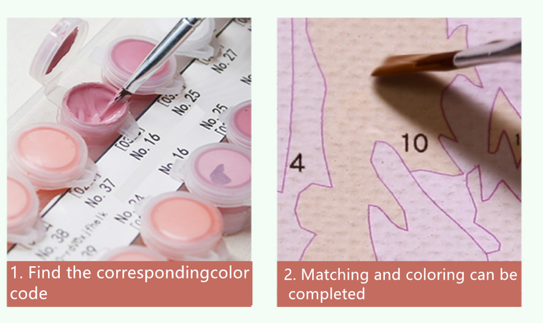 DIY Digital Oil Painting Rose Tulip Camellia Flower Decoration Painting_voghion.com