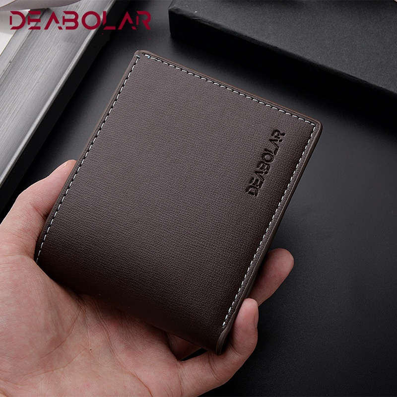 Heiße neue Geldbörse für Herren. Lässige zweifache kurze horizontale Herrenbrieftasche_voghion.com
