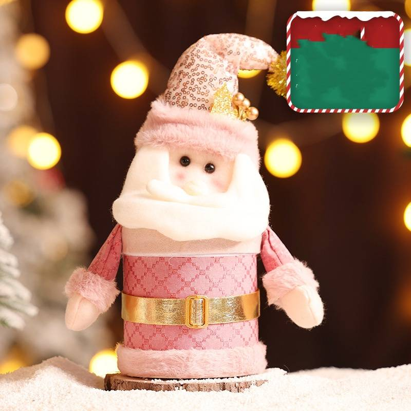 Weihnachtsbonbonglas Geschenkbox Heiligabend Geschenk Kindergeschenk Handgemachte Schneemann Elch Geschenktüte_voghion.com