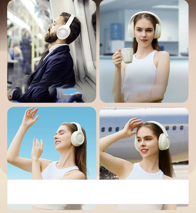 Neues ANC-Headset mit aktiver Geräuschunterdrückung, Bluetooth-Kopfhörer, lange Lebensdauer, einfach zusammenklappbares kabelloses Bluetooth-Headset_voghion.com