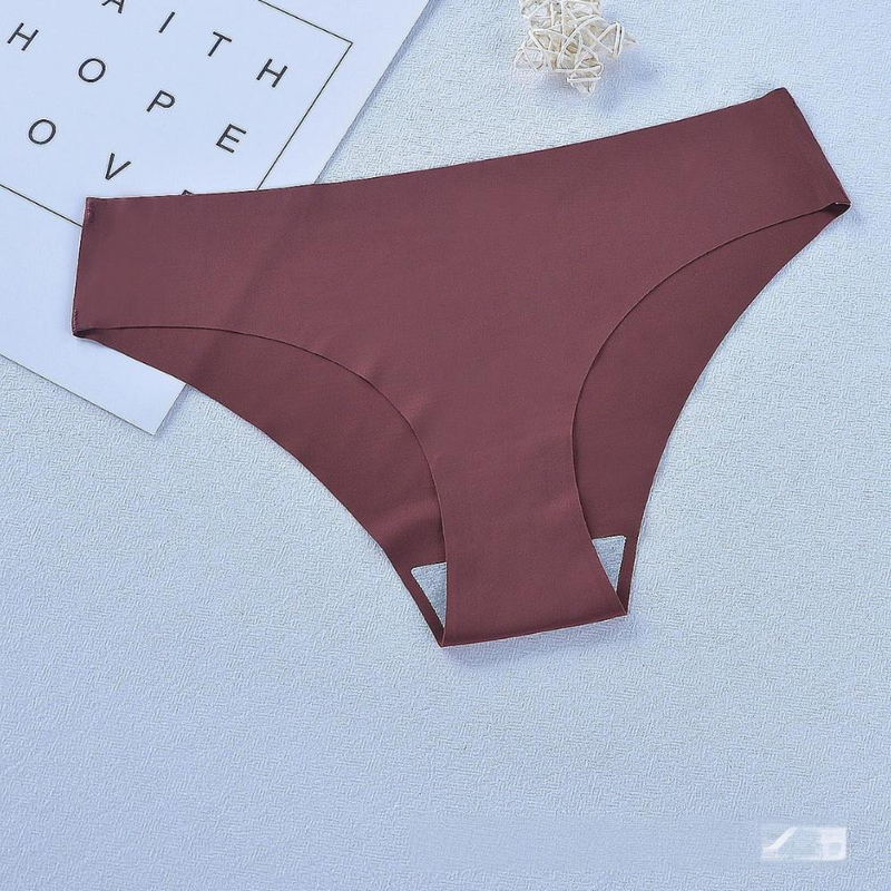 Underwear & Sleepwears Seamless Ice Silk Underwear With Low Waist Pure Cotton Crotch Briefs_voghion.com