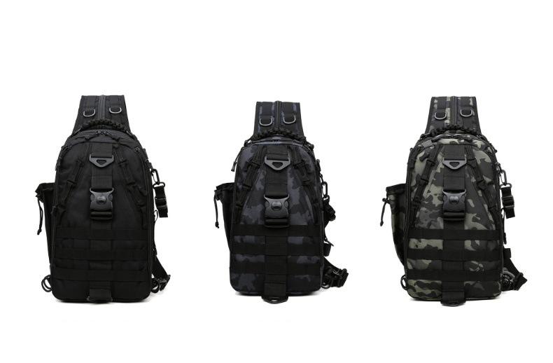 Tackle Bag Outdoor Single And Double Shoulder Dual-purpose Large-capacity Fishing Bag Tactical Camouflage_voghion.com