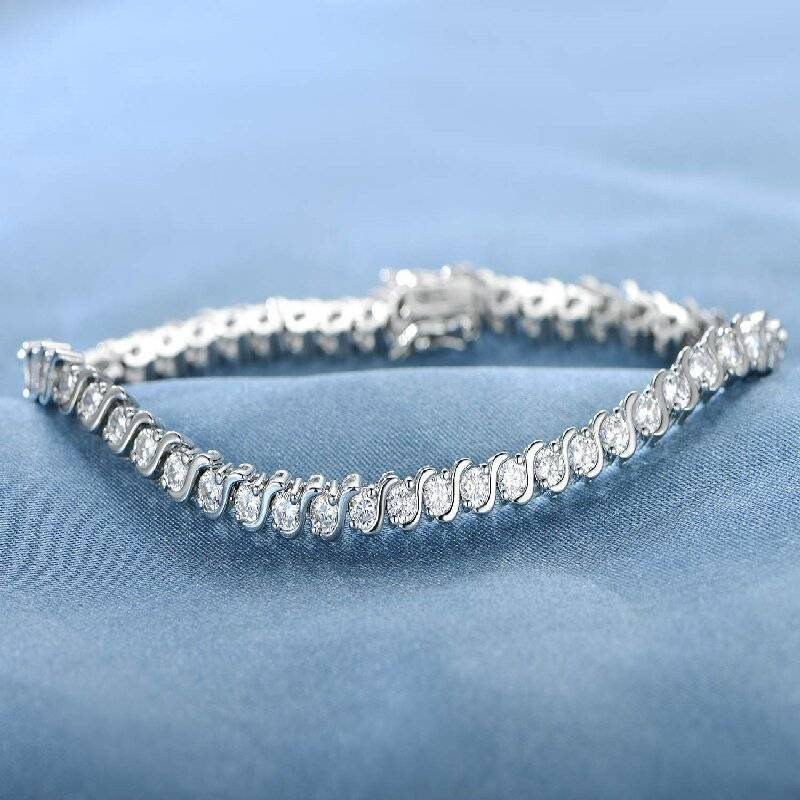 Women's Jewelry 3mm Tennis Bracelet With Micro-Paved Zircon Stones, Elegant Diamond-Like Chain For Women, Trendy Unisex Design, Perfect For Gifts_voghion.com