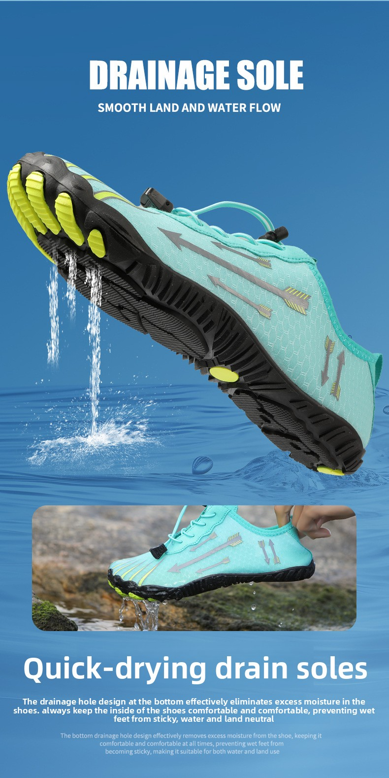 Unisex Quick-Dry Water Shoes – Lightweight & Breathable For Swimming, Beach, Yoga & Outdoor Adventures | Non-Slip Sole | Multiple Colors & Sizes_voghion.com
