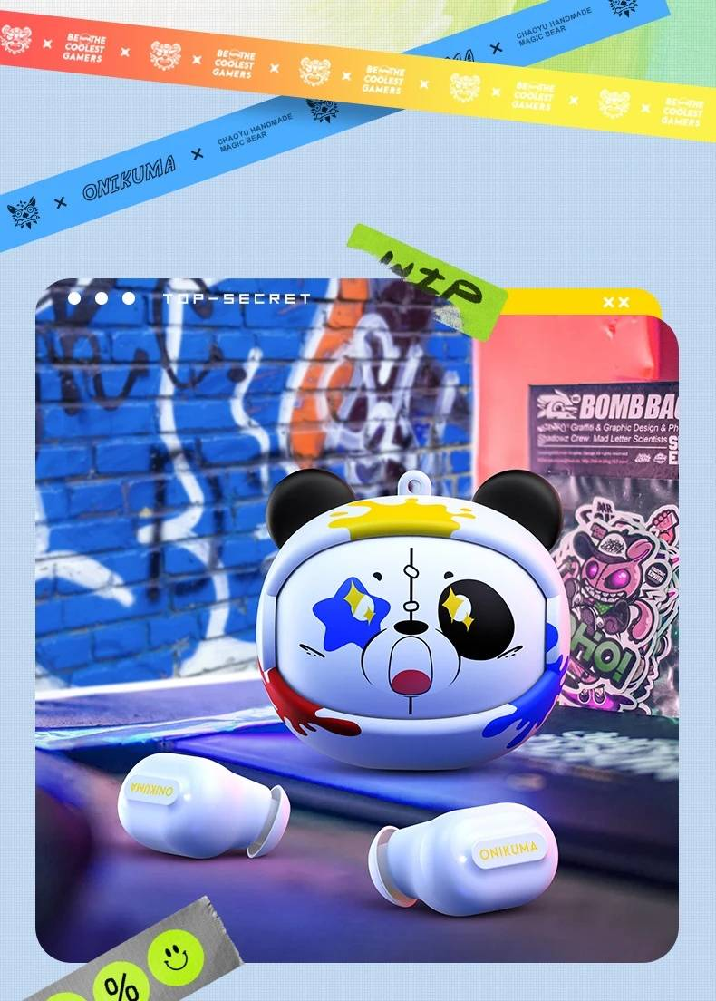 ONIKUMA T20 Gaming Headset 2025New Wireless Rotating Flip-Top Design Earbuds HiFi Stereo In-Ear Touch Control Headphone With Mic_voghion.com