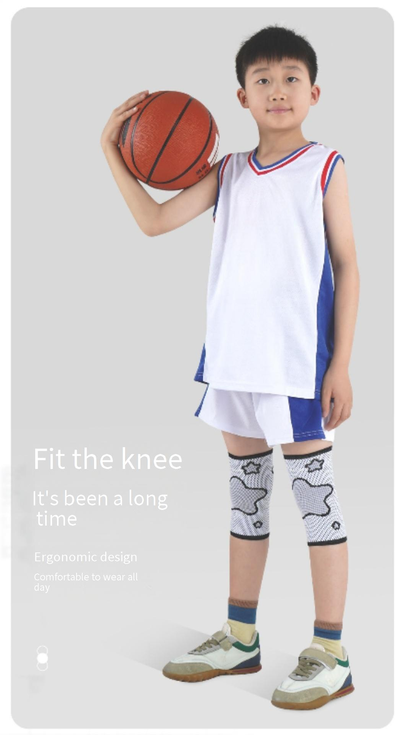 Knieschützer für Kinder für den Sport – Atmungsaktive Knieschützer für Basketball, Fußball, Radfahren, Laufen – Rutschfestes Design für Jungen und Mädchen_voghion.com