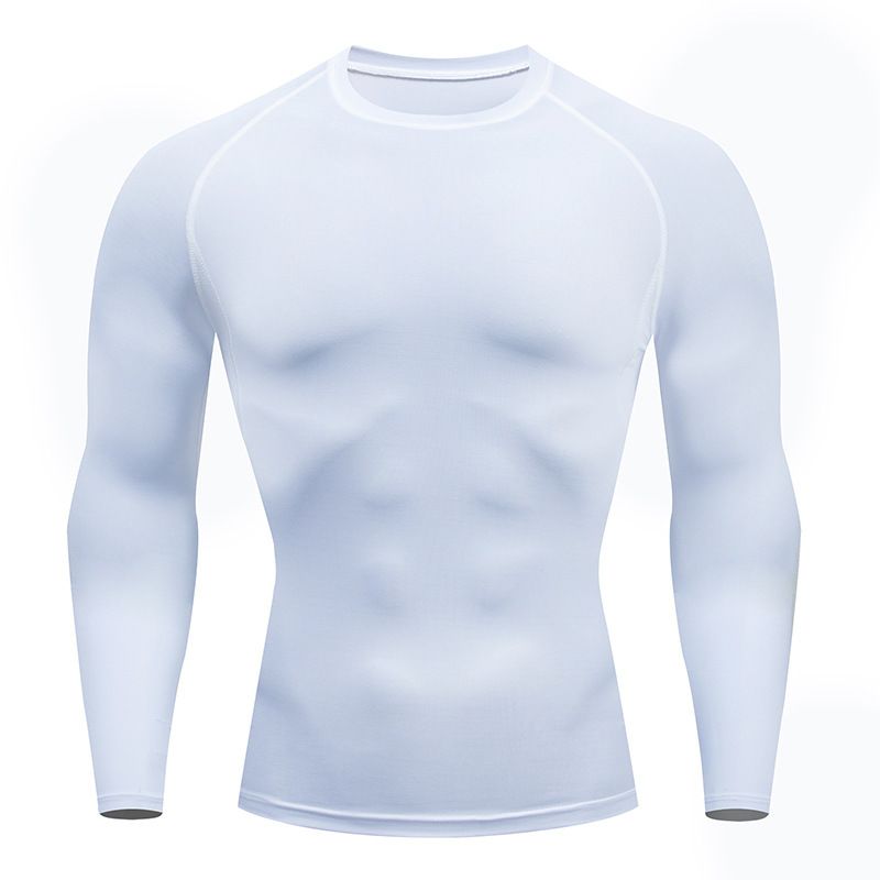 Men's Compression Long Sleeve Shirt – Quick-Dry Stretch Workout Top For Gym, Running & Cycling (Breathable, Moisture-Wicking, Multi-Color)_voghion.com