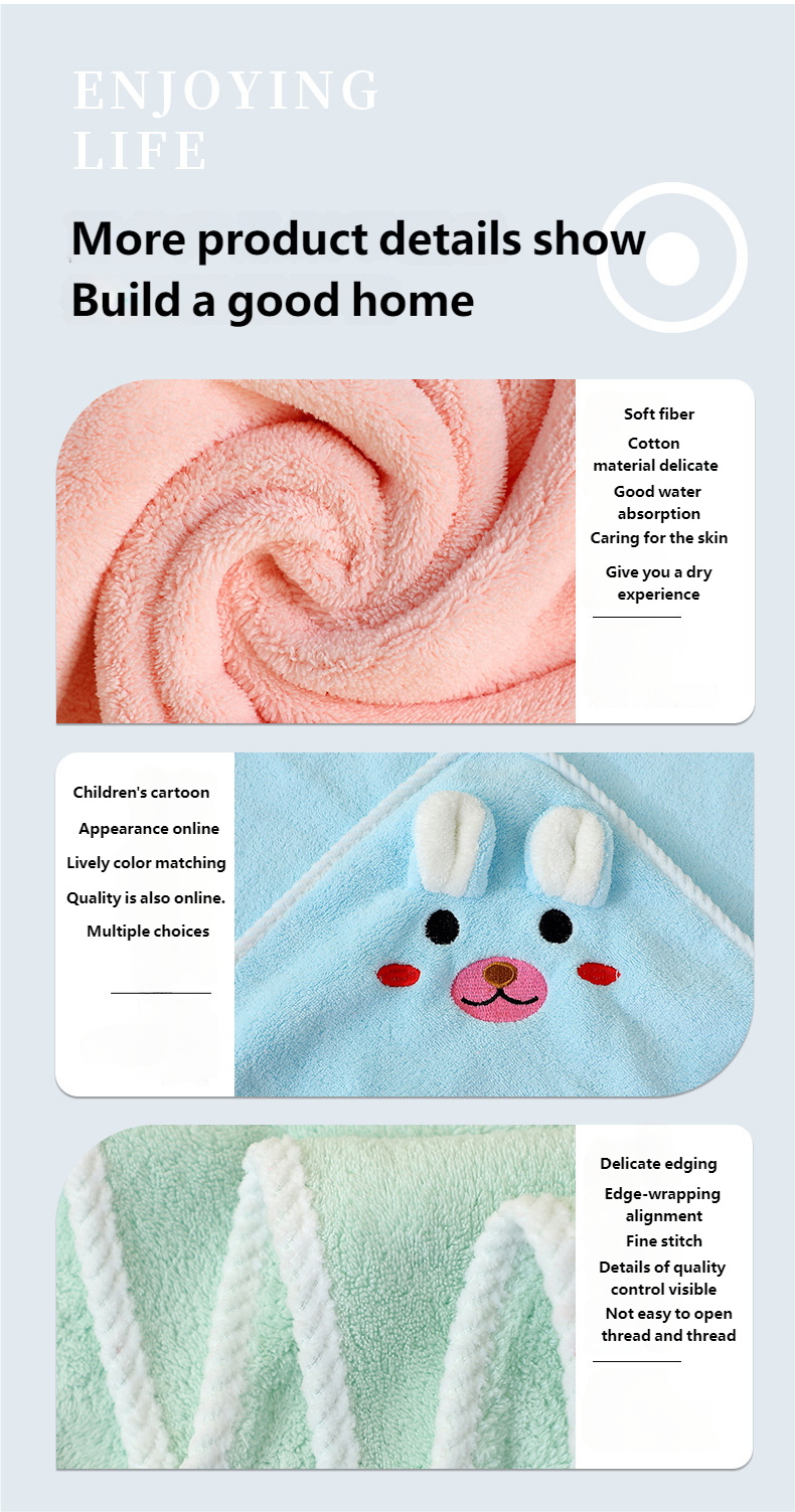 Newborn Hooded Coral Fleece Cloak - Baby Bath Towel, Swaddle Blanket, Wearable Soft Cape_voghion.com