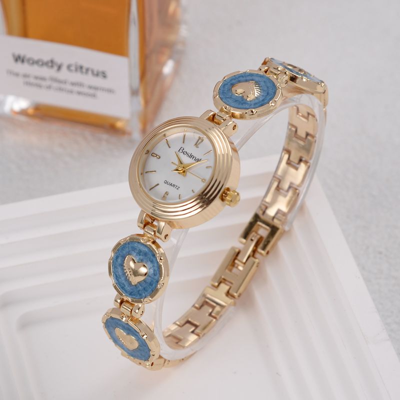 Damen-Quarzuhr, stilvoll und exquisit, runde Form, geeignet für geschäftliche und legere Anlässe, mit einem High-End-Gefühl_voghion.com