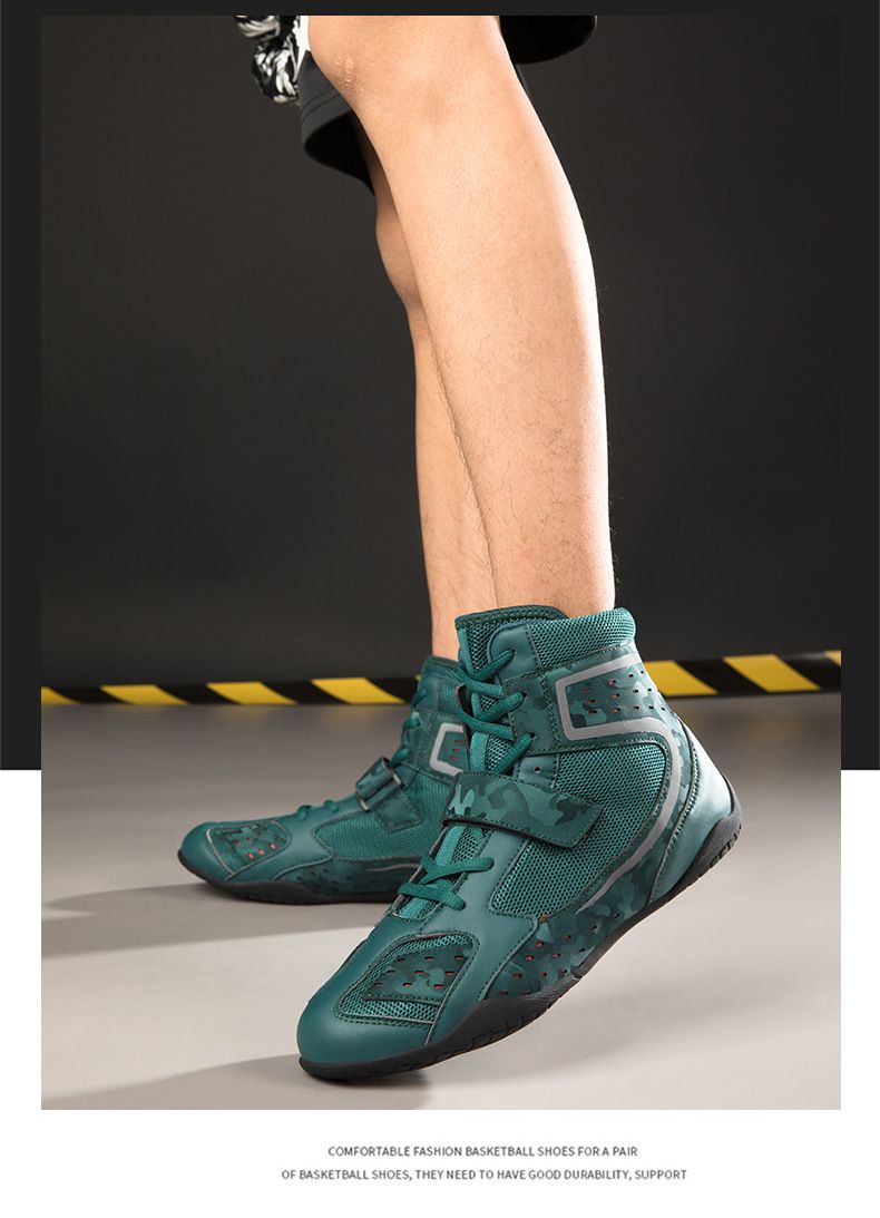 Chaussures unisexes pour couple, chaussures de boxe, chaussures de lutte, antidérapantes, légères, pour entraînement Sanda, chaussures de combat, compétition professionnelle_voghion.com