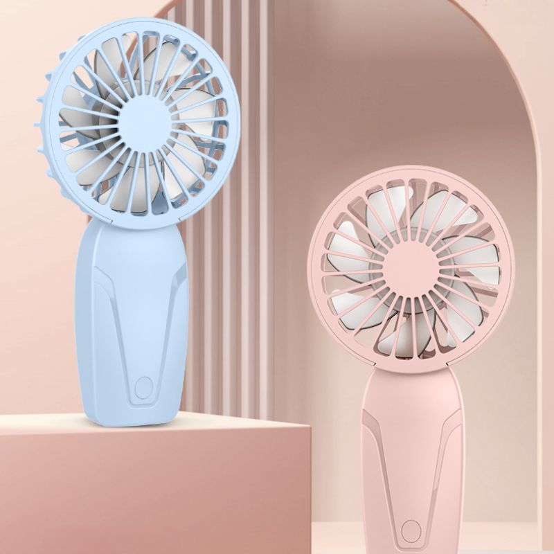 Ventilatore portatile piccolo, leggero, in ABS, dall'aspetto carino, ricaricabile tramite USB, per il raffreddamento in movimento._voghion.com