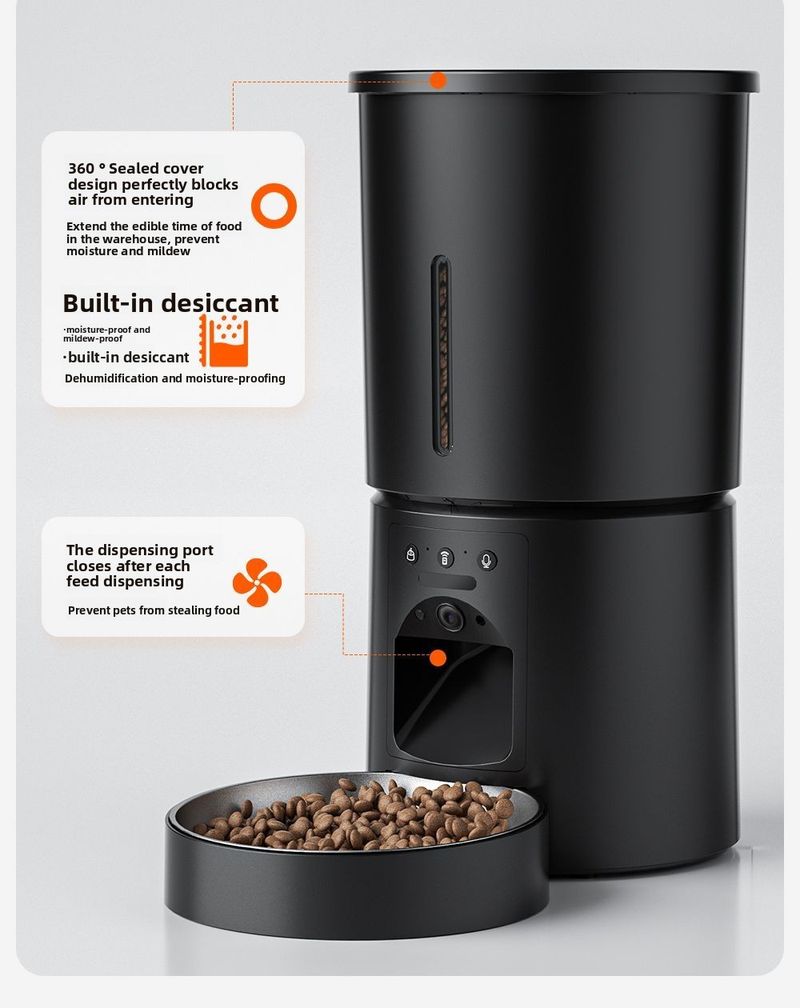 Distributeur automatique de nourriture sans fil Michi avec minuterie pour chiens et chats_voghion.com