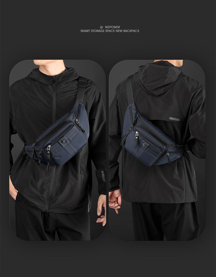 Nuovo arrivo, borsa a tracolla grande da uomo con tasche multiple, in nylon, impermeabile, per esterni, piccolo zaino_voghion.com